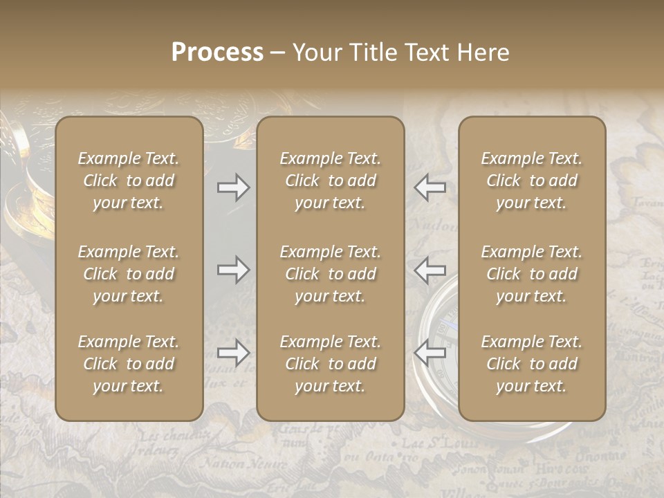 Treasure Chest And Map PowerPoint Template