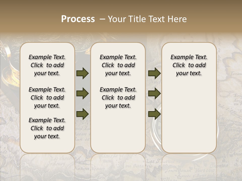 Treasure Chest And Map PowerPoint Template