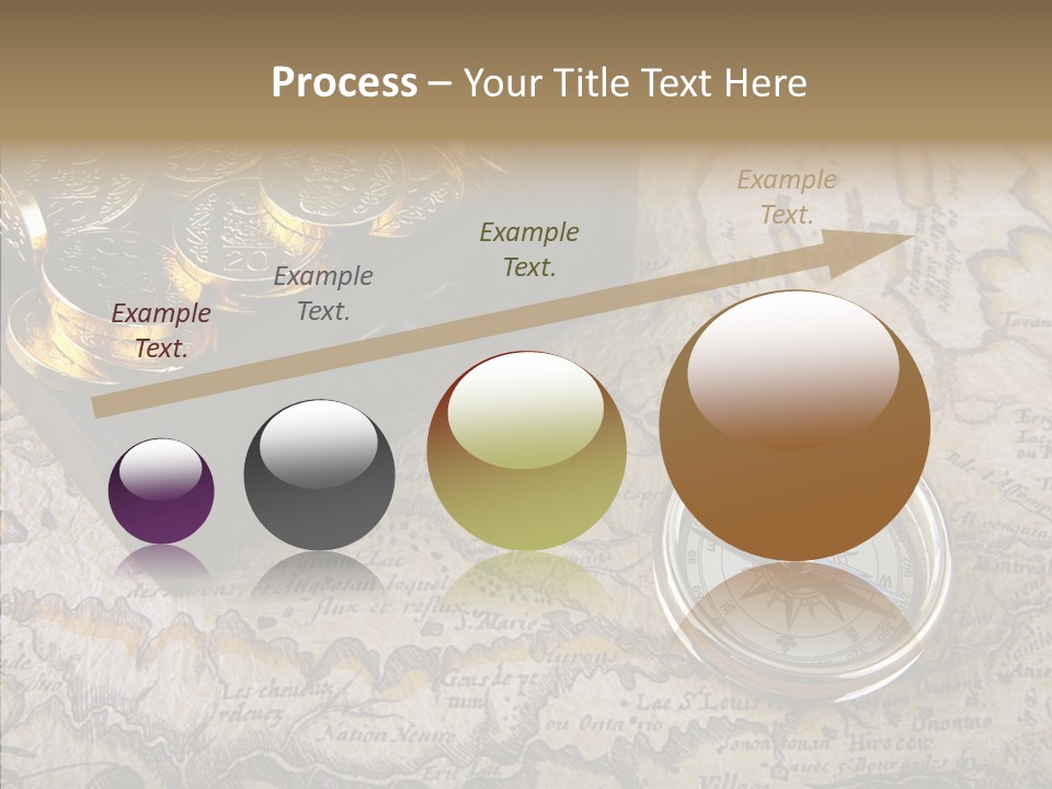 Treasure Chest And Map PowerPoint Template