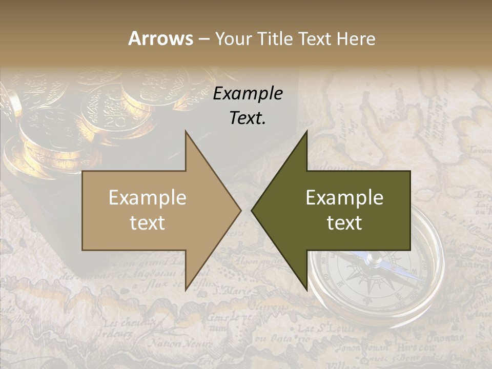 Treasure Chest And Map PowerPoint Template