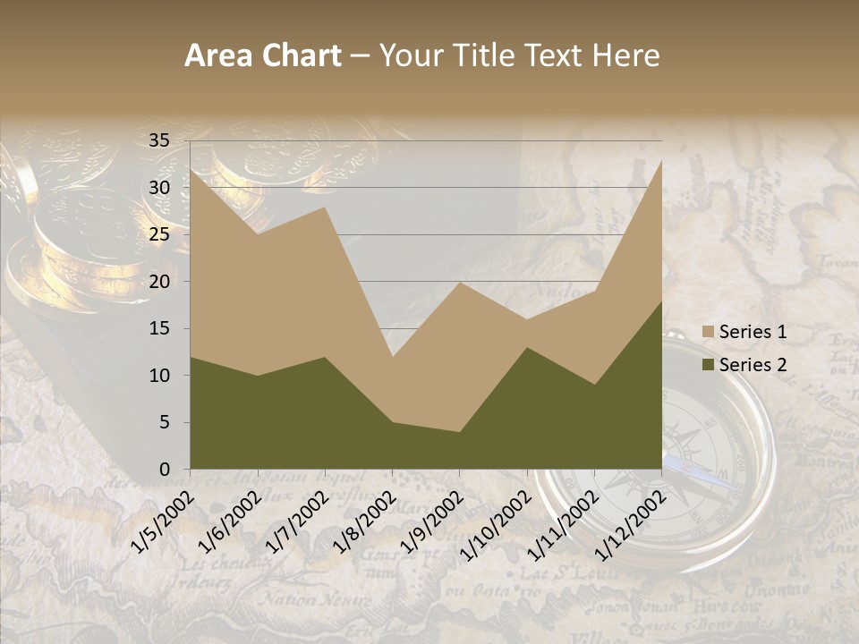 Treasure Chest And Map PowerPoint Template
