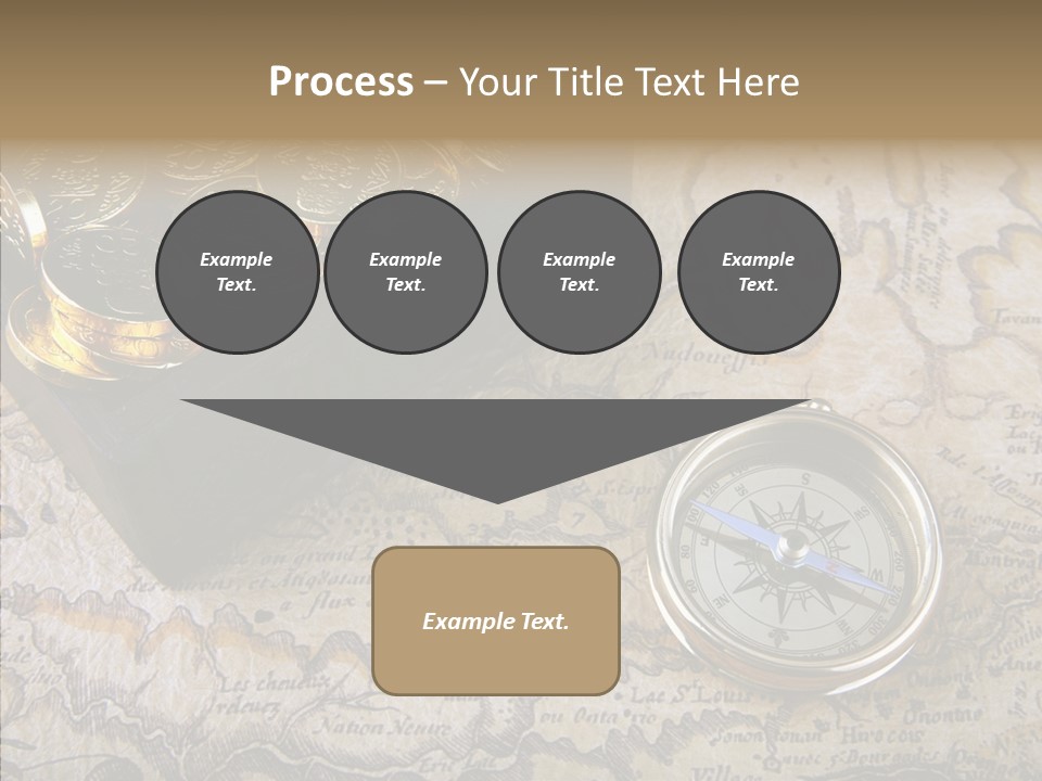 Treasure Chest And Map PowerPoint Template
