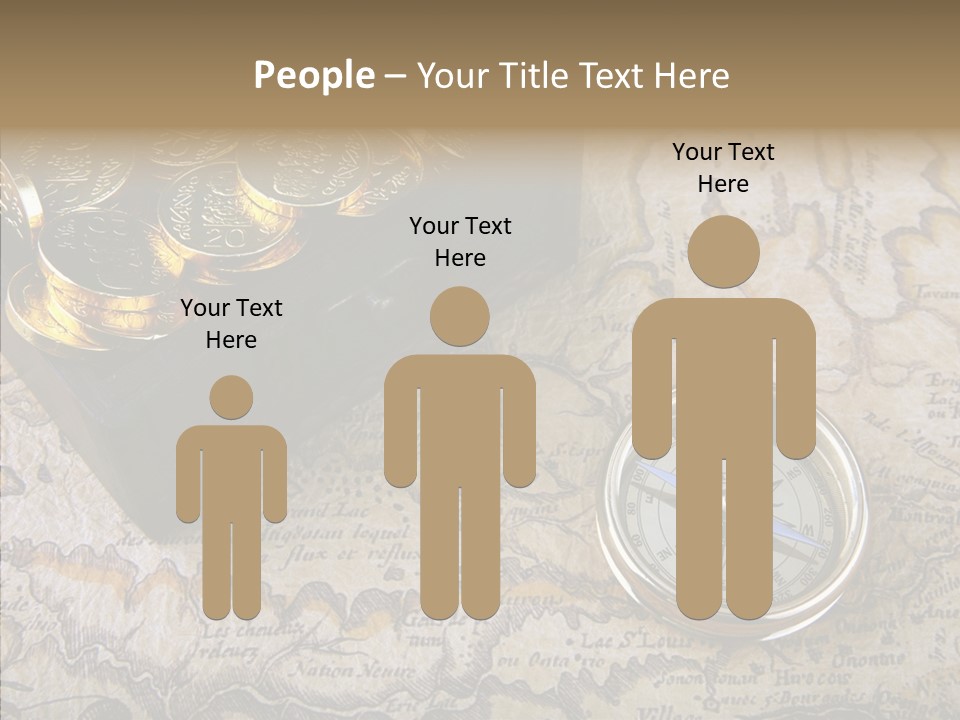 Treasure Chest And Map PowerPoint Template