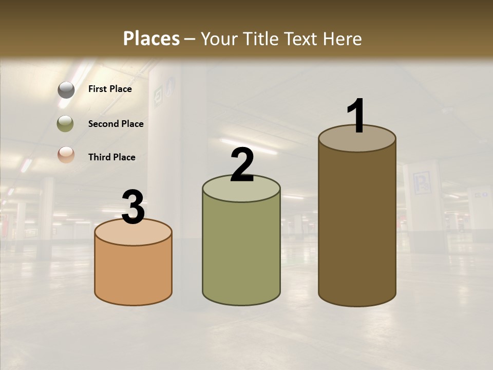 Lamp Indoors Column PowerPoint Template