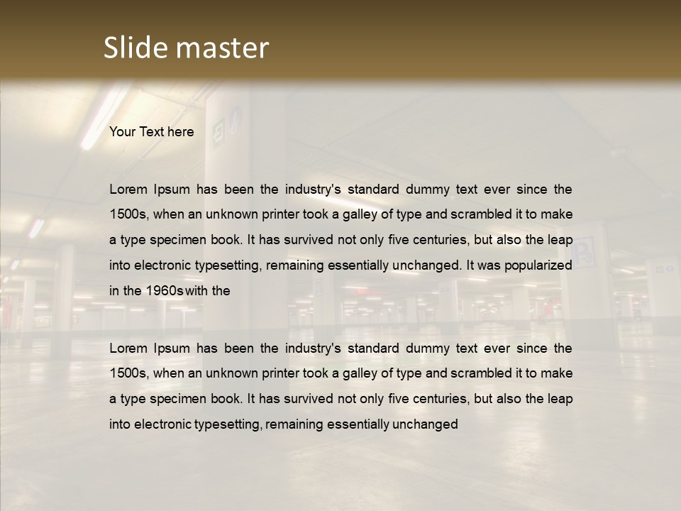 Lamp Indoors Column PowerPoint Template