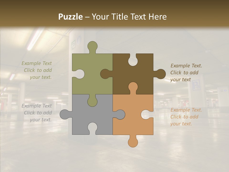 Lamp Indoors Column PowerPoint Template