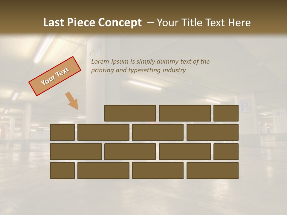 Lamp Indoors Column PowerPoint Template