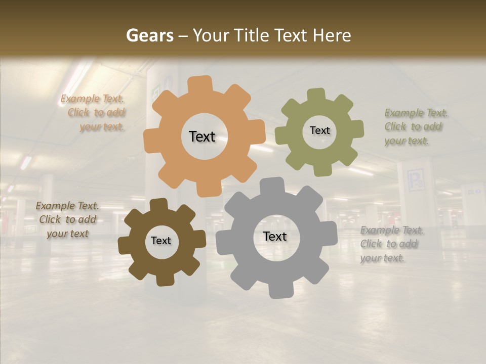 Lamp Indoors Column PowerPoint Template