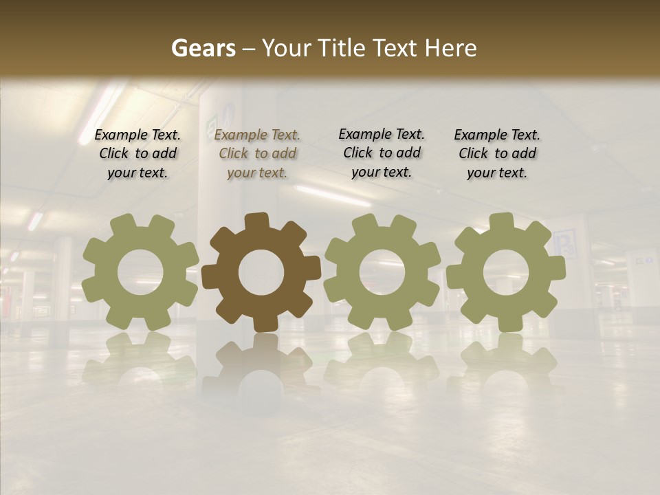 Lamp Indoors Column PowerPoint Template