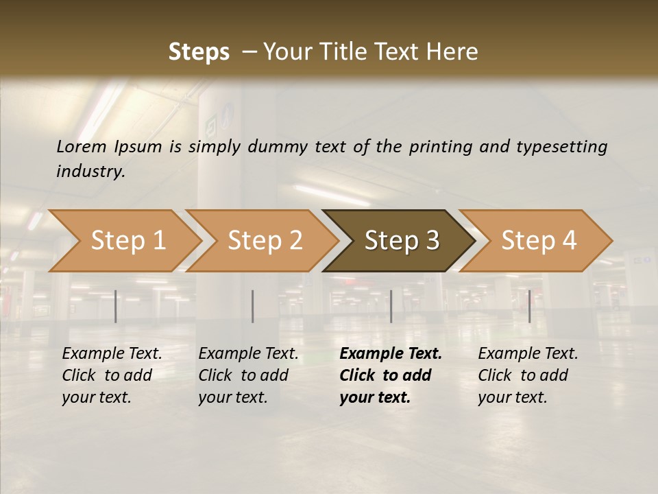 Lamp Indoors Column PowerPoint Template