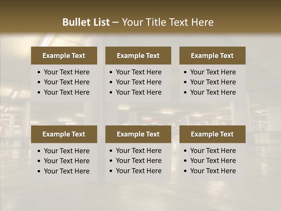 Lamp Indoors Column PowerPoint Template