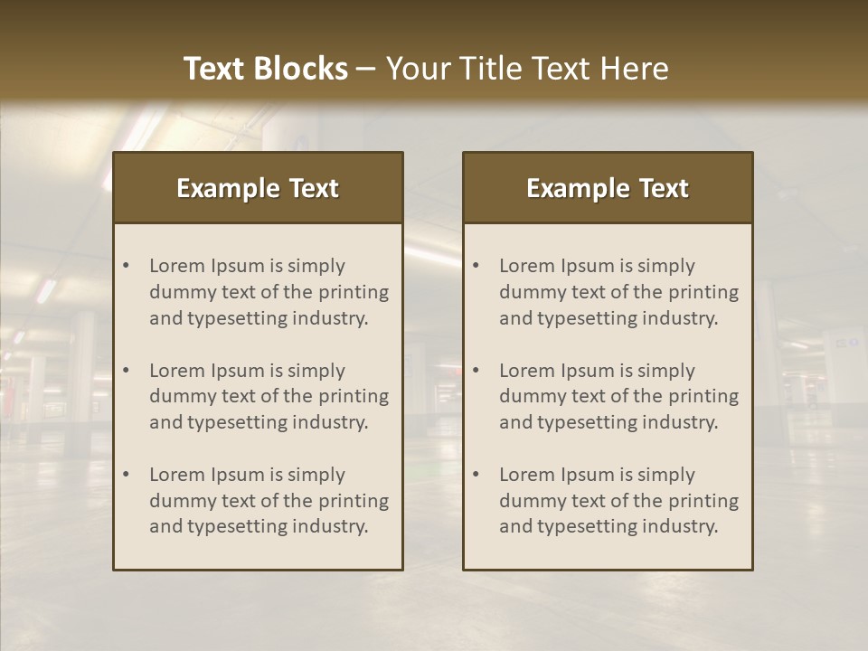 Lamp Indoors Column PowerPoint Template
