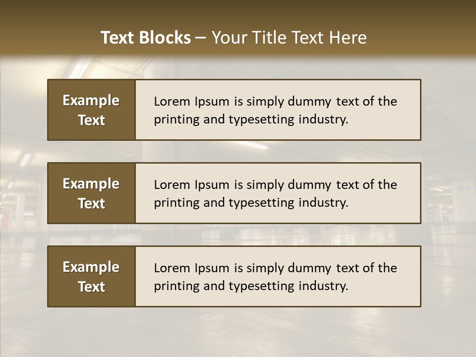 Lamp Indoors Column PowerPoint Template