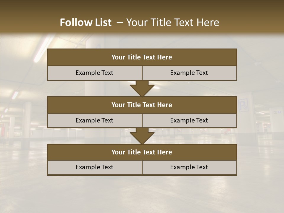 Lamp Indoors Column PowerPoint Template