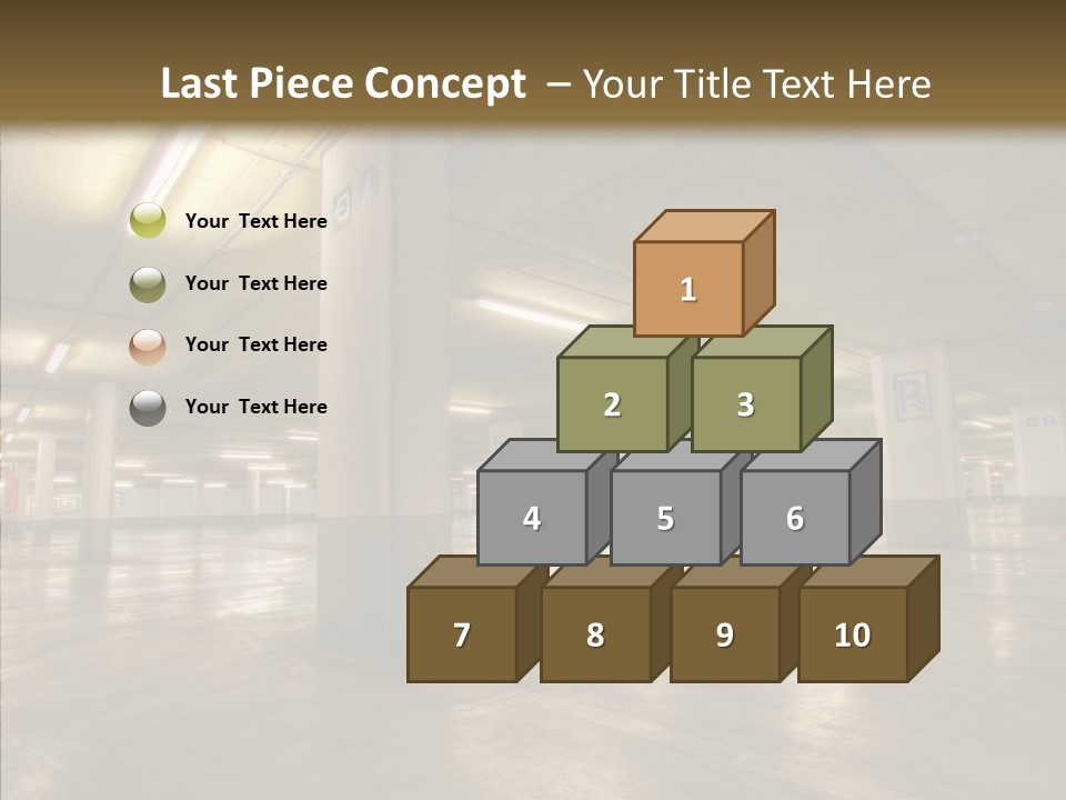Lamp Indoors Column PowerPoint Template