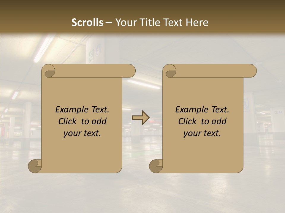 Lamp Indoors Column PowerPoint Template