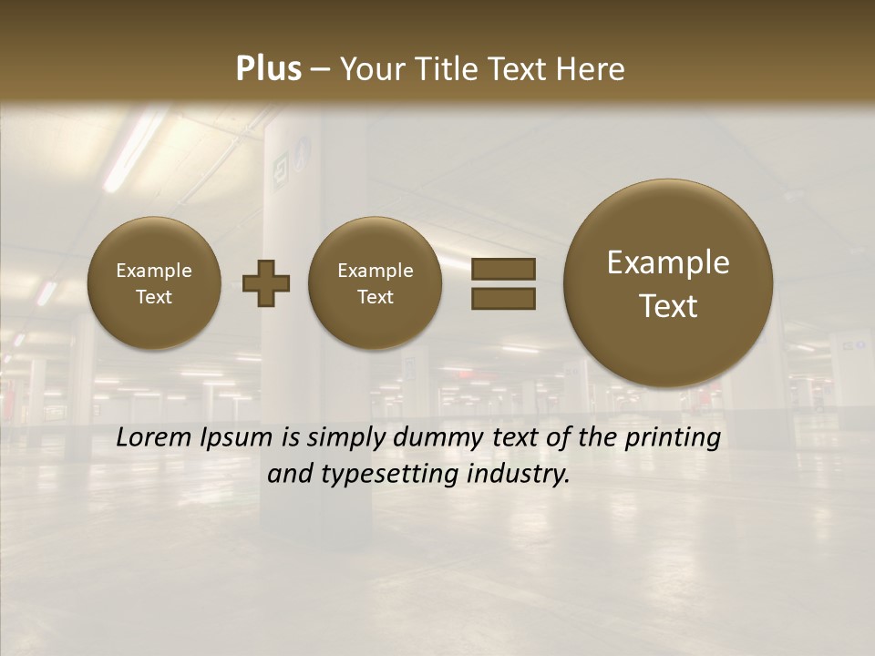 Lamp Indoors Column PowerPoint Template