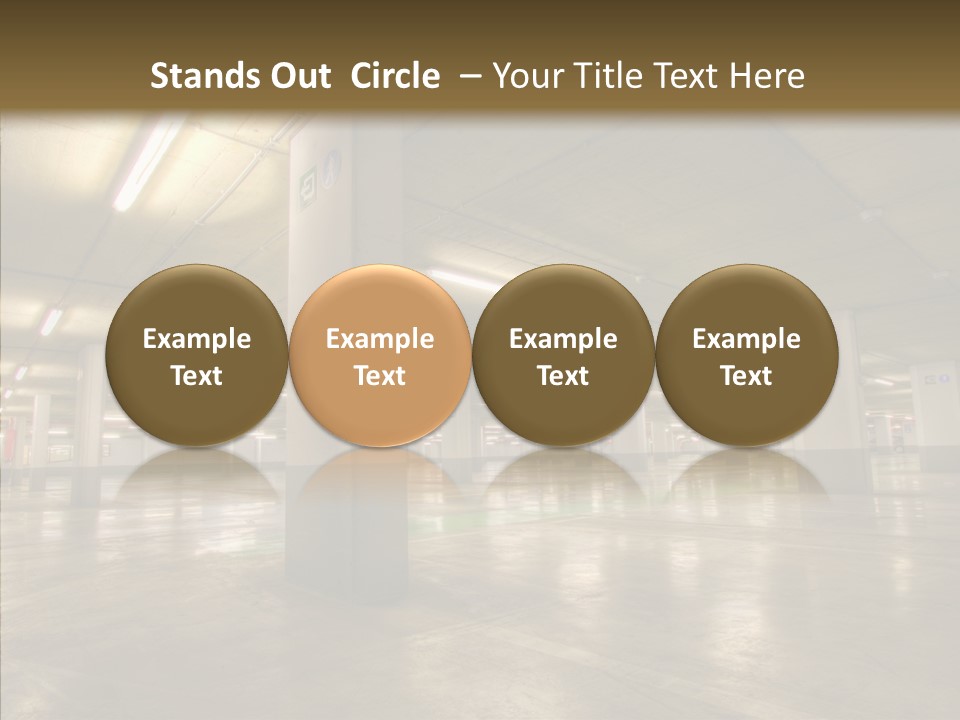 Lamp Indoors Column PowerPoint Template