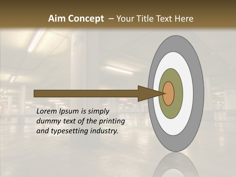 Lamp Indoors Column PowerPoint Template