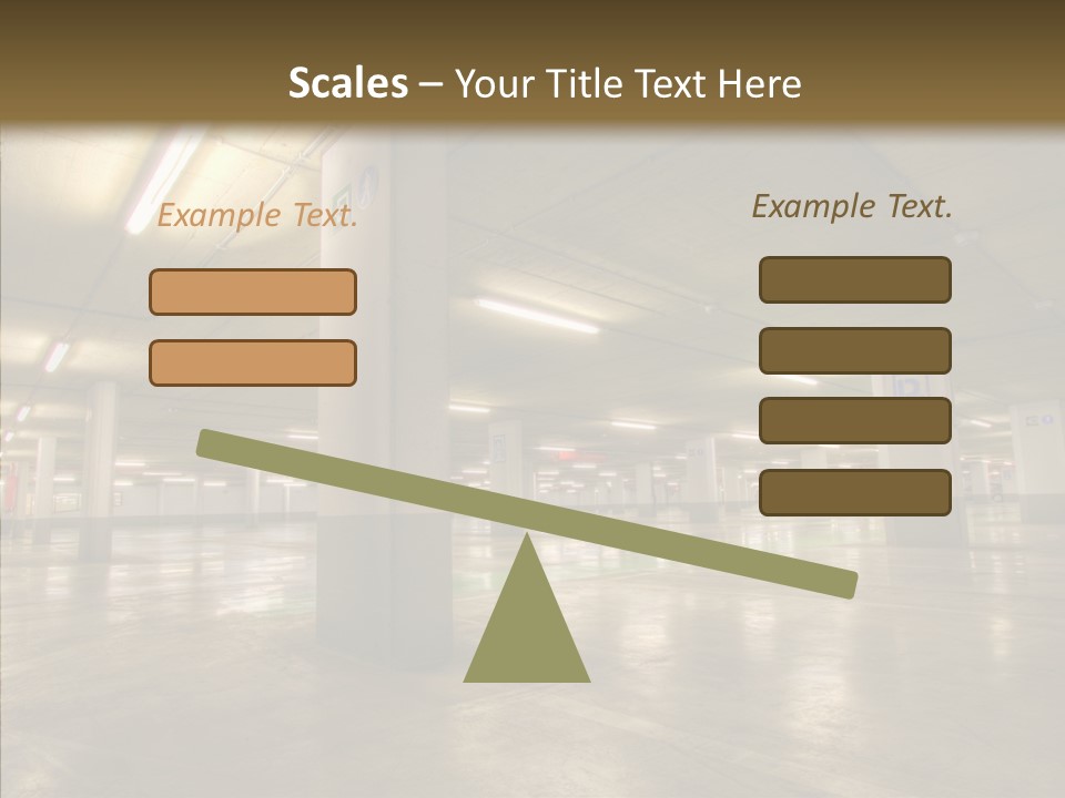 Lamp Indoors Column PowerPoint Template