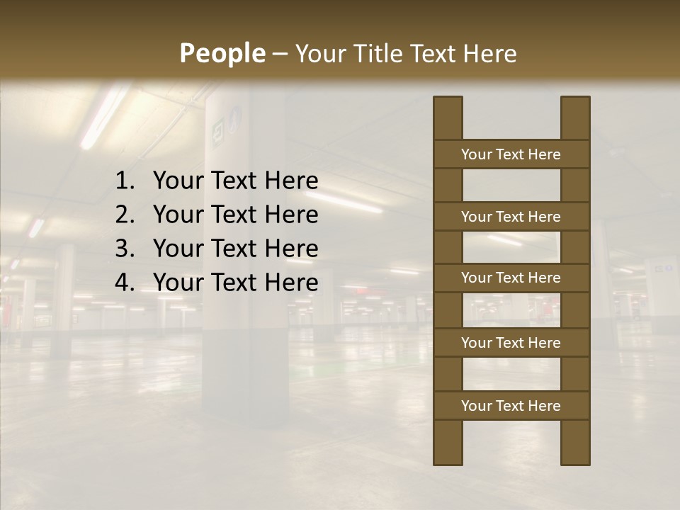 Lamp Indoors Column PowerPoint Template