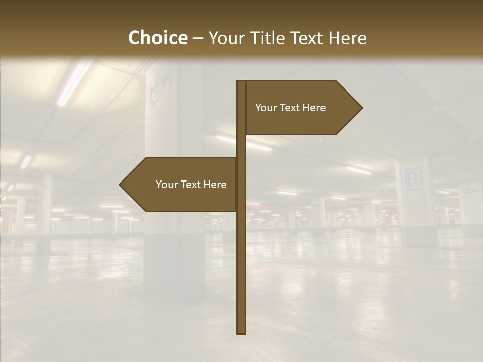 Lamp Indoors Column PowerPoint Template