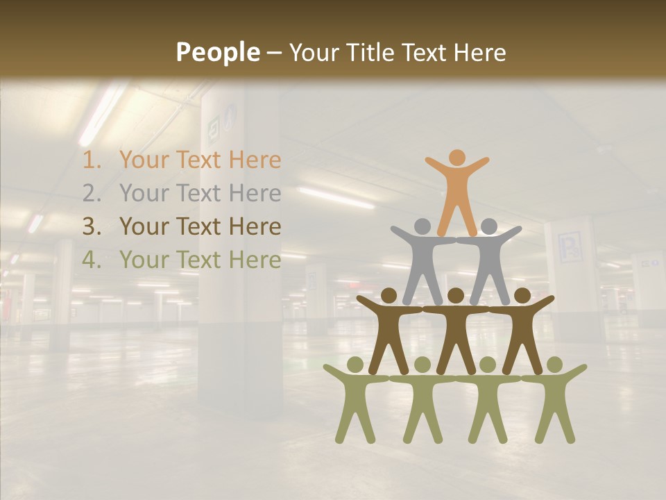 Lamp Indoors Column PowerPoint Template