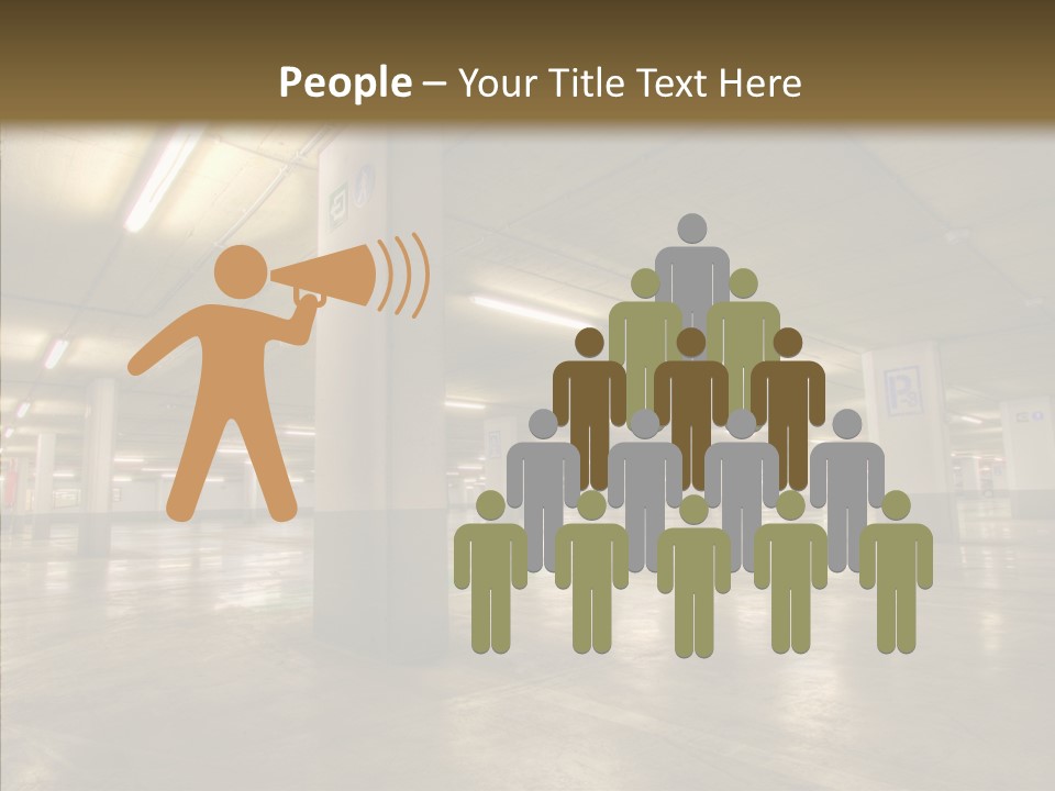 Lamp Indoors Column PowerPoint Template