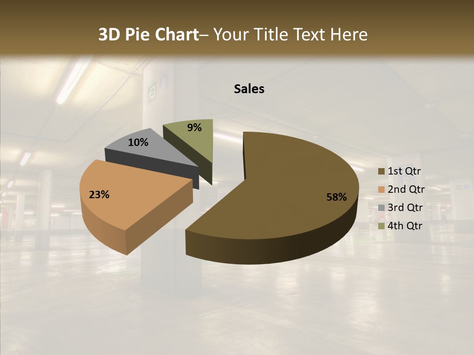 Lamp Indoors Column PowerPoint Template