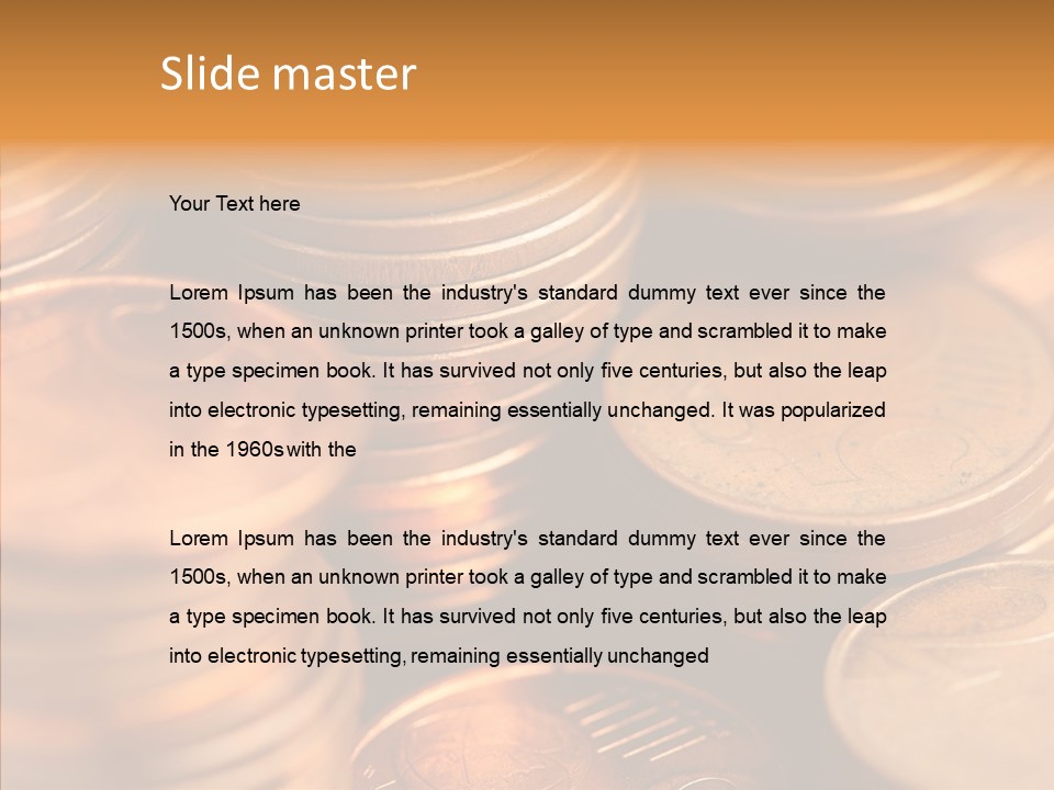 Euro Capital Bill PowerPoint Template