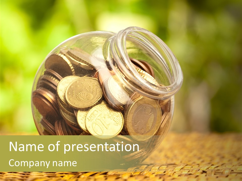 Retirement Loan Metal PowerPoint Template