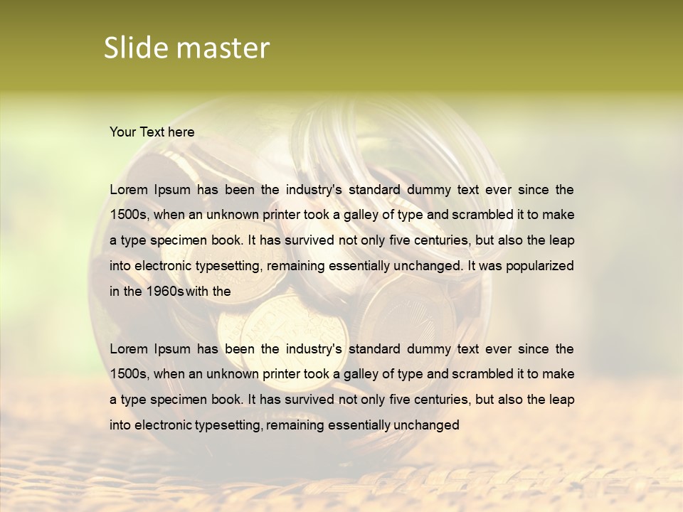 Retirement Loan Metal PowerPoint Template