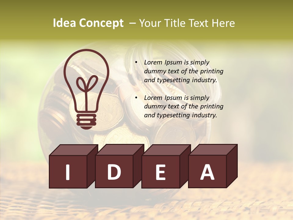 Retirement Loan Metal PowerPoint Template