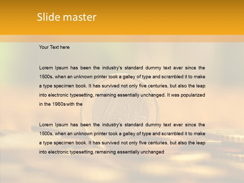 Euro Money PowerPoint Template