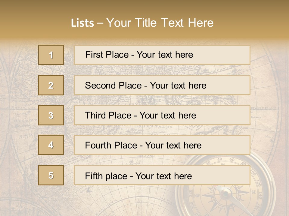 Old Compass PowerPoint Template