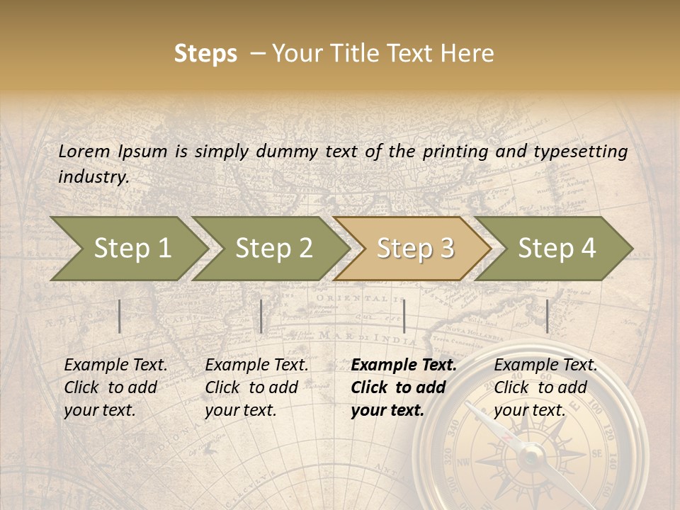 Old Compass PowerPoint Template