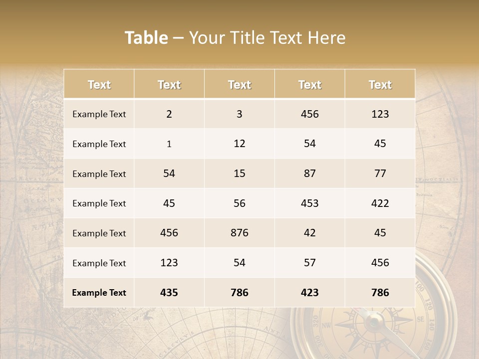 Old Compass PowerPoint Template