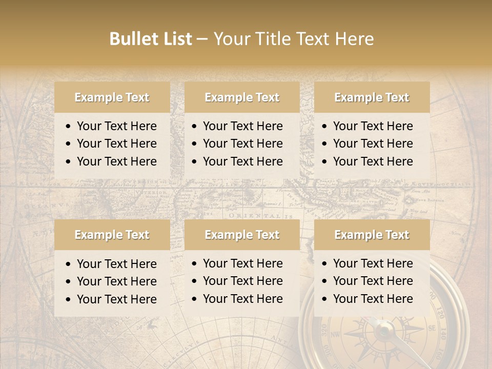 Old Compass PowerPoint Template