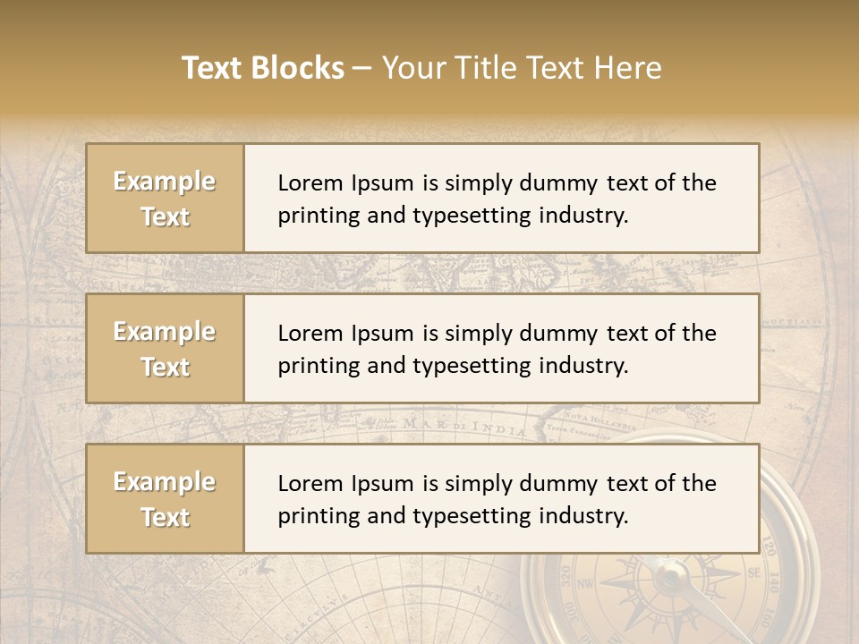Old Compass PowerPoint Template