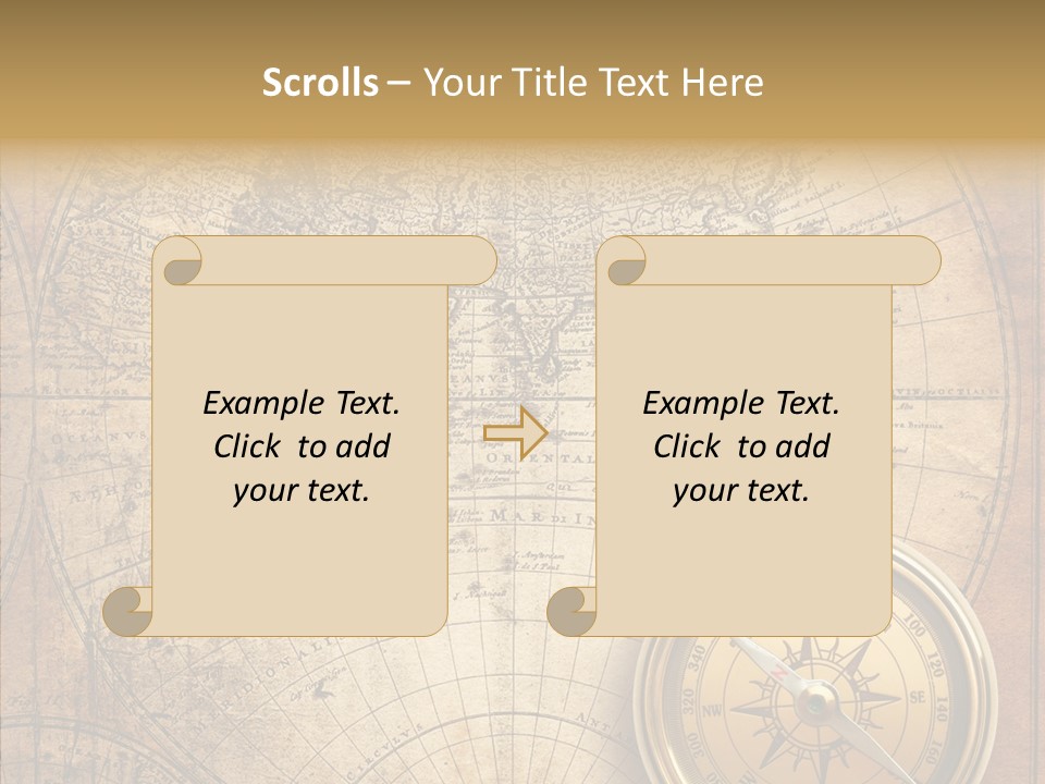 Old Compass PowerPoint Template
