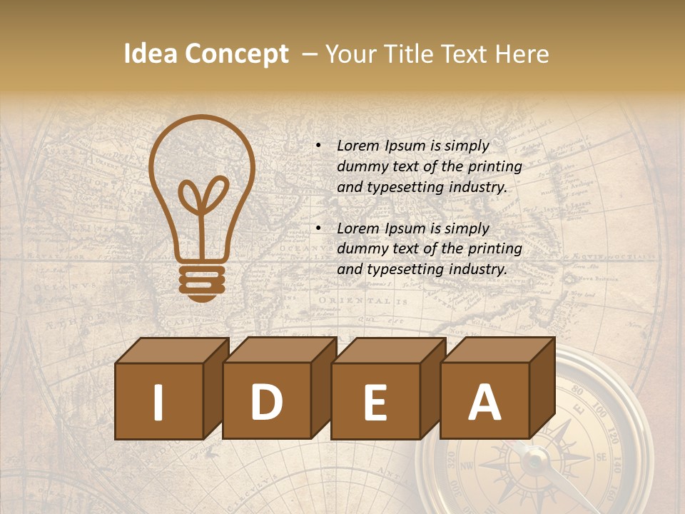 Old Compass PowerPoint Template