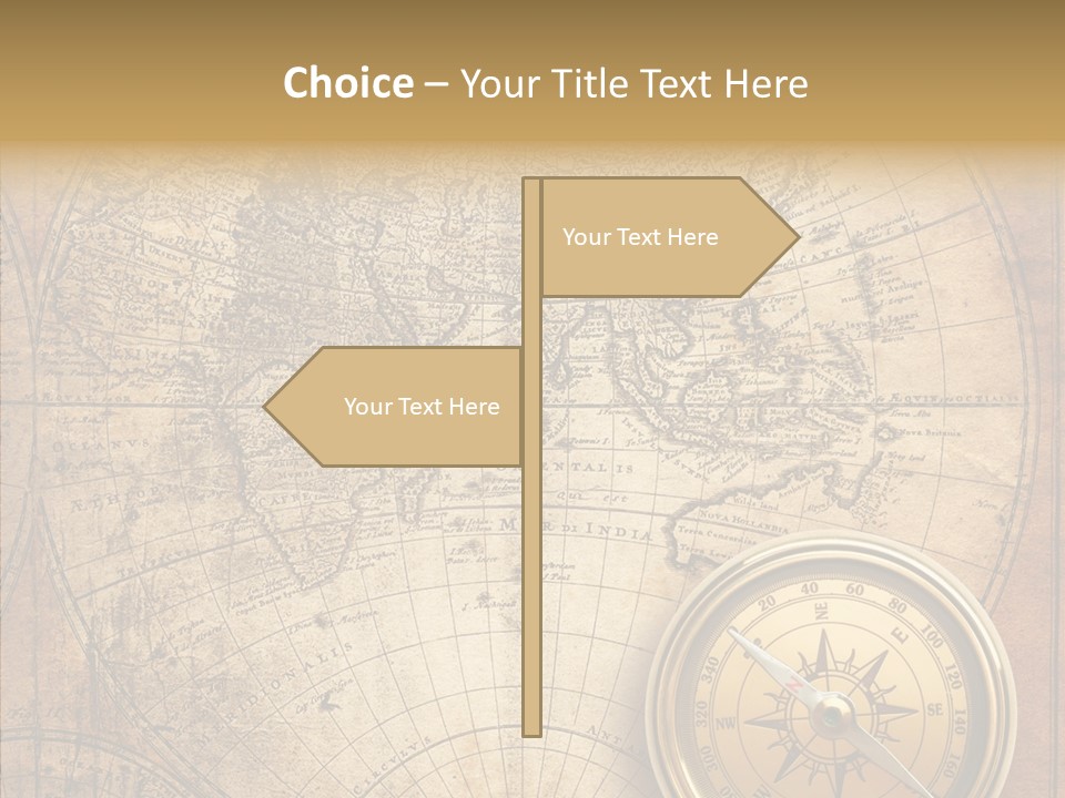 Old Compass PowerPoint Template