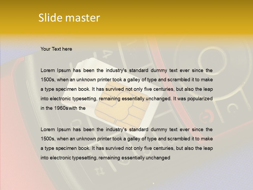 Cellular Communication Send PowerPoint Template
