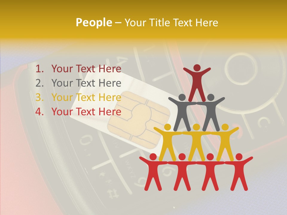 Cellular Communication Send PowerPoint Template