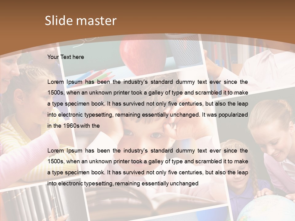 Lad Pencil Youthful PowerPoint Template