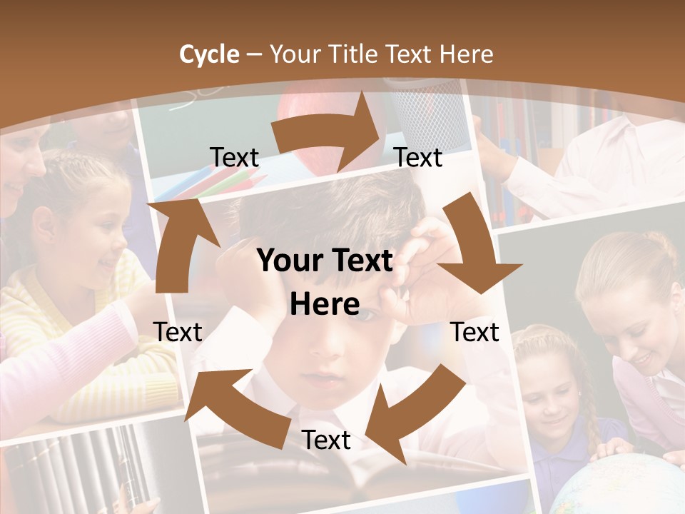 Lad Pencil Youthful PowerPoint Template