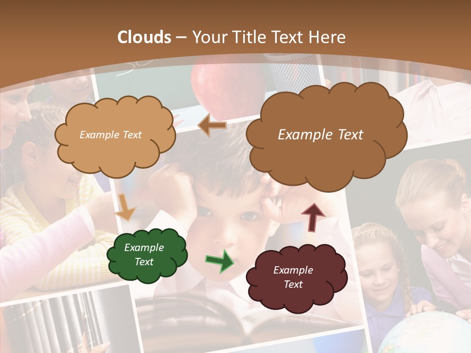 Lad Pencil Youthful PowerPoint Template