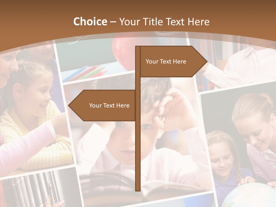 Lad Pencil Youthful PowerPoint Template