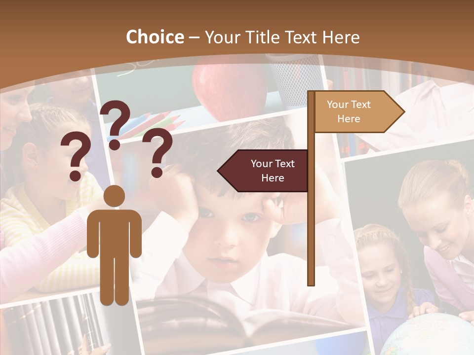 Lad Pencil Youthful PowerPoint Template