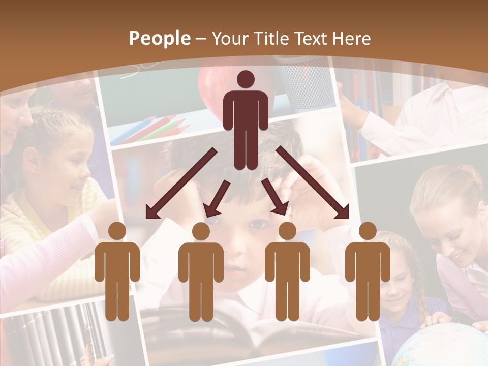 Lad Pencil Youthful PowerPoint Template